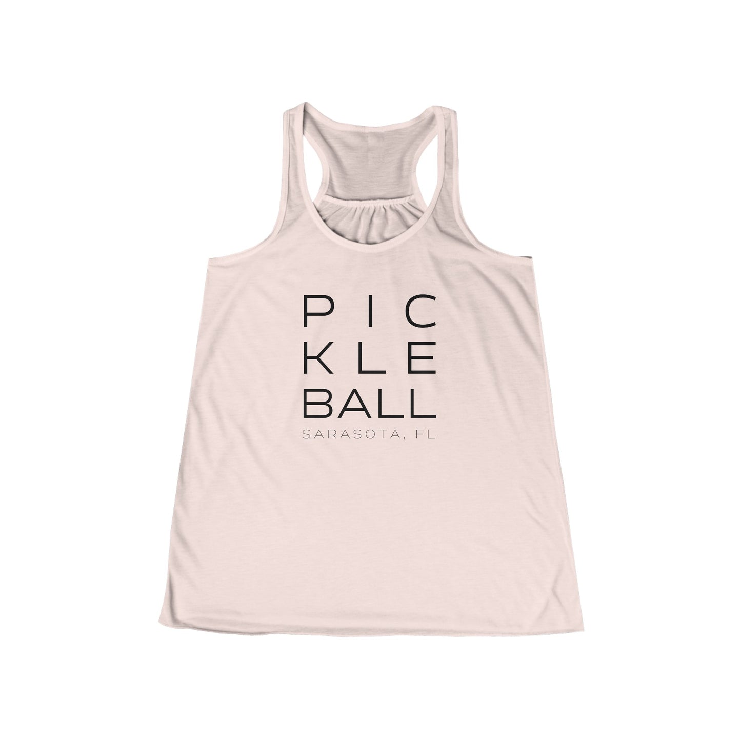 Sarasota Pickleball Block Print - Women's Flowy Tank Top