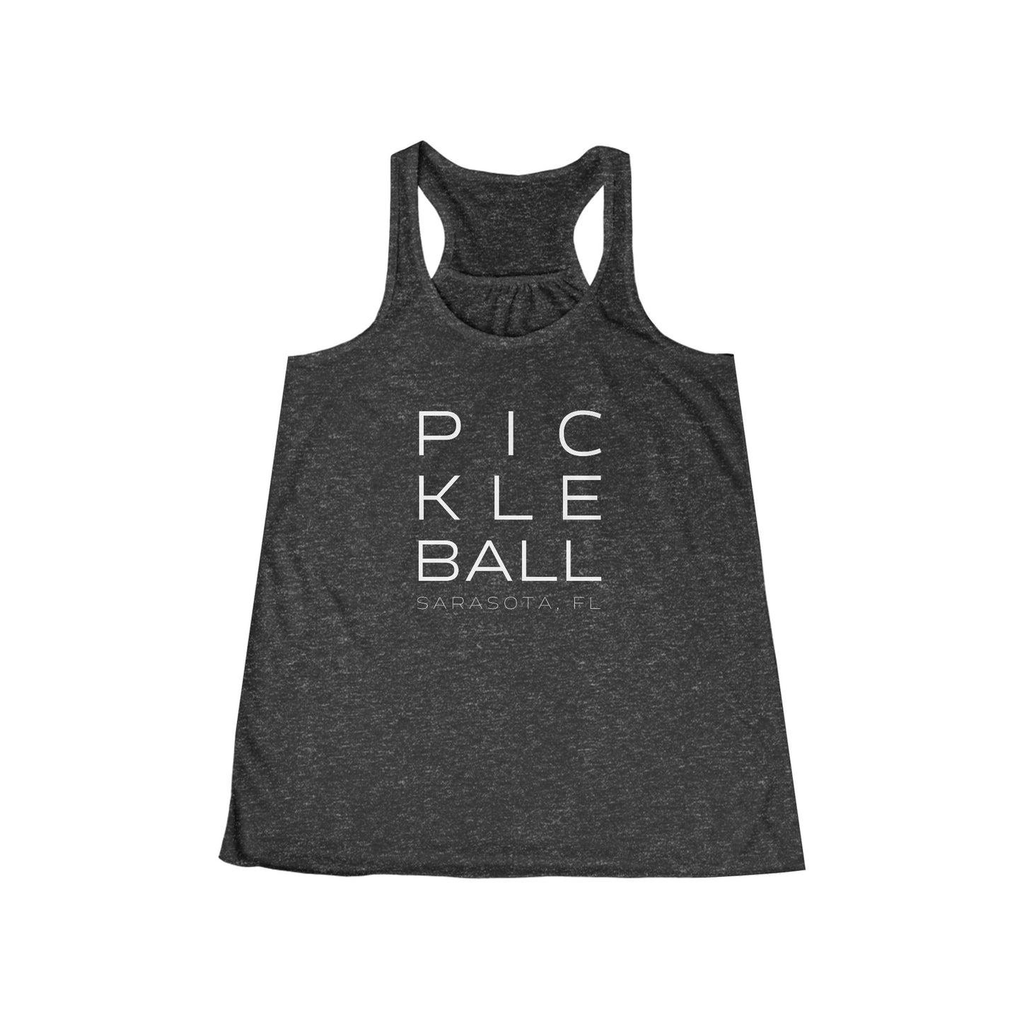 Sarasota Pickleball Block Print - Women's Flowy Tank Top