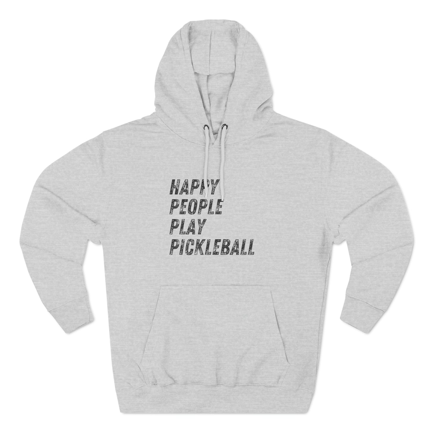 Happy People Play Pickleball - Fleece Hoodie