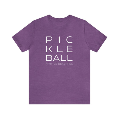 Myrtle Beach Block Print Pickleball Tee