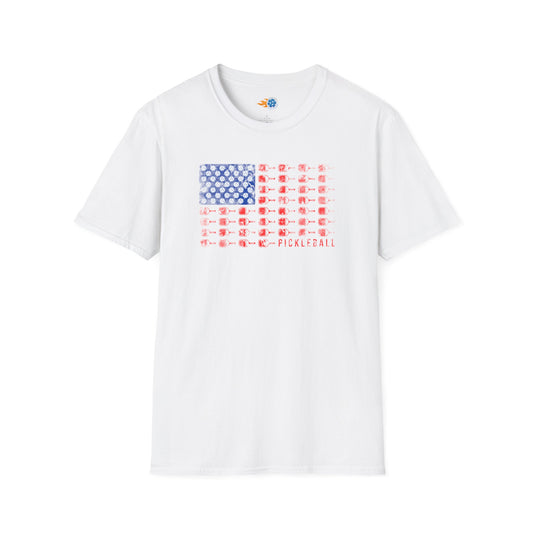 American Flag Pickleball Tee