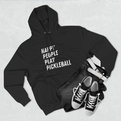 Happy People Play Pickleball - Fleece Hoodie