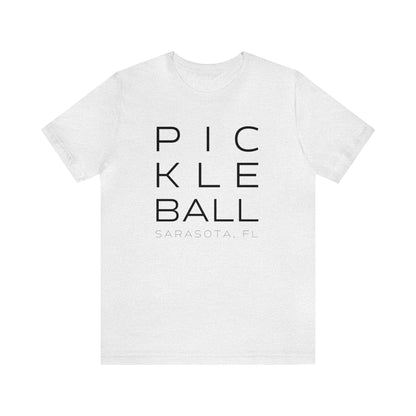 Sarasota Block Print Pickleball Tee