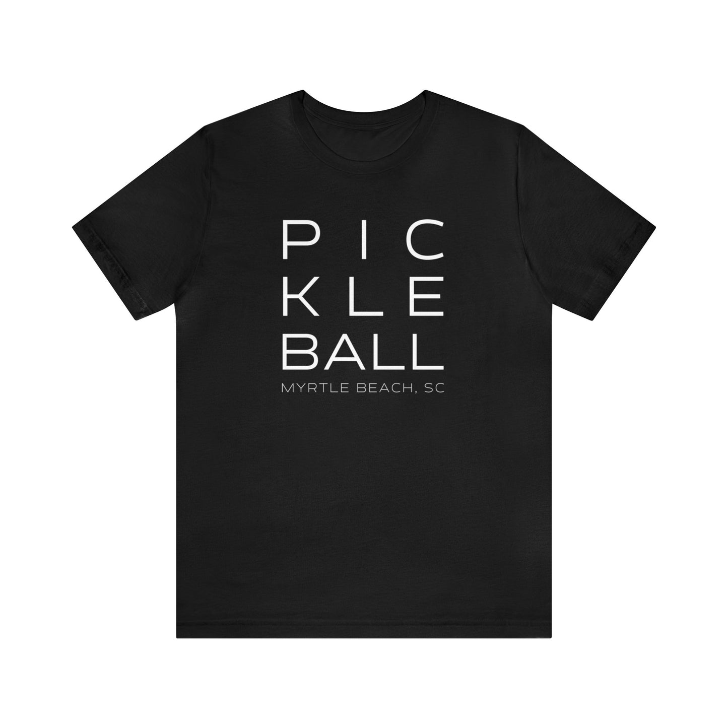 Myrtle Beach Block Print Pickleball Tee