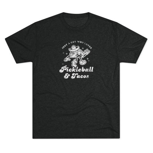 Pickleball & Tacos Vintage Shirt - Men's Tri-Blend Tee