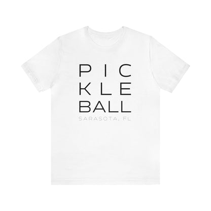 Sarasota Block Print Pickleball Tee