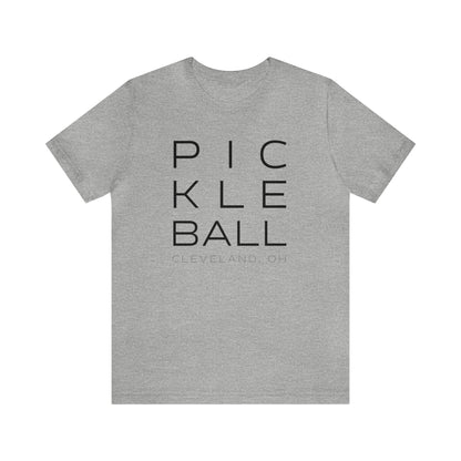 Cleveland Block Print Pickleball Tee