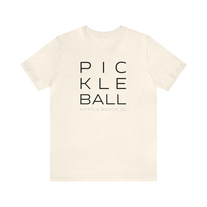 Myrtle Beach Block Print Pickleball Tee