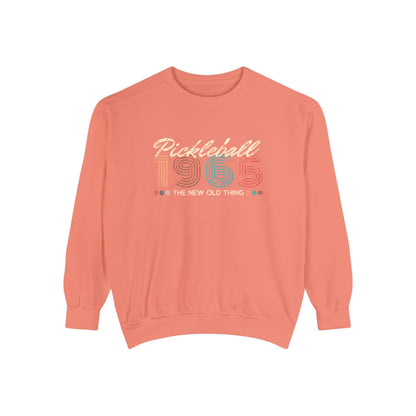 Retro Pickleball 1965 - Unisex Garment-Dyed Sweatshirt