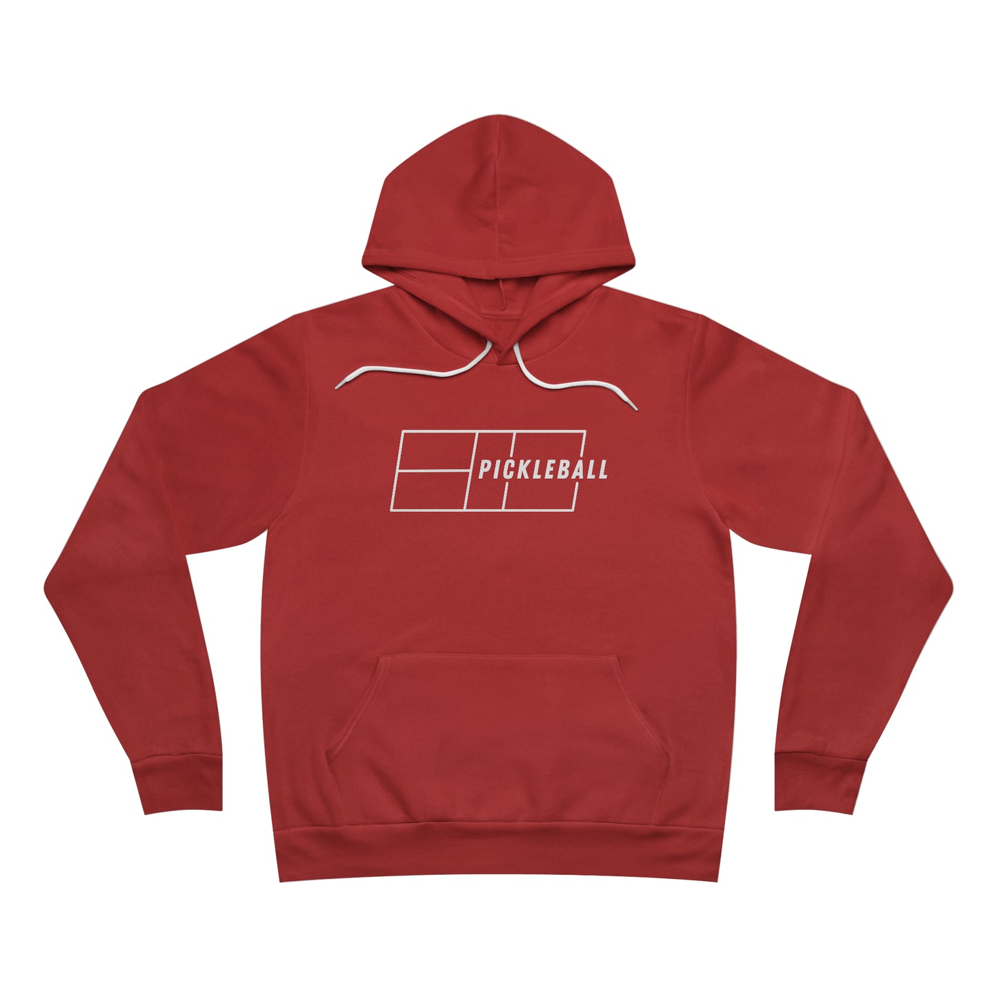 Pickleball Court Fleece Pullover Hoodie