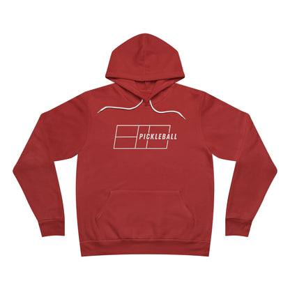 Pickleball Court Fleece Pullover Hoodie