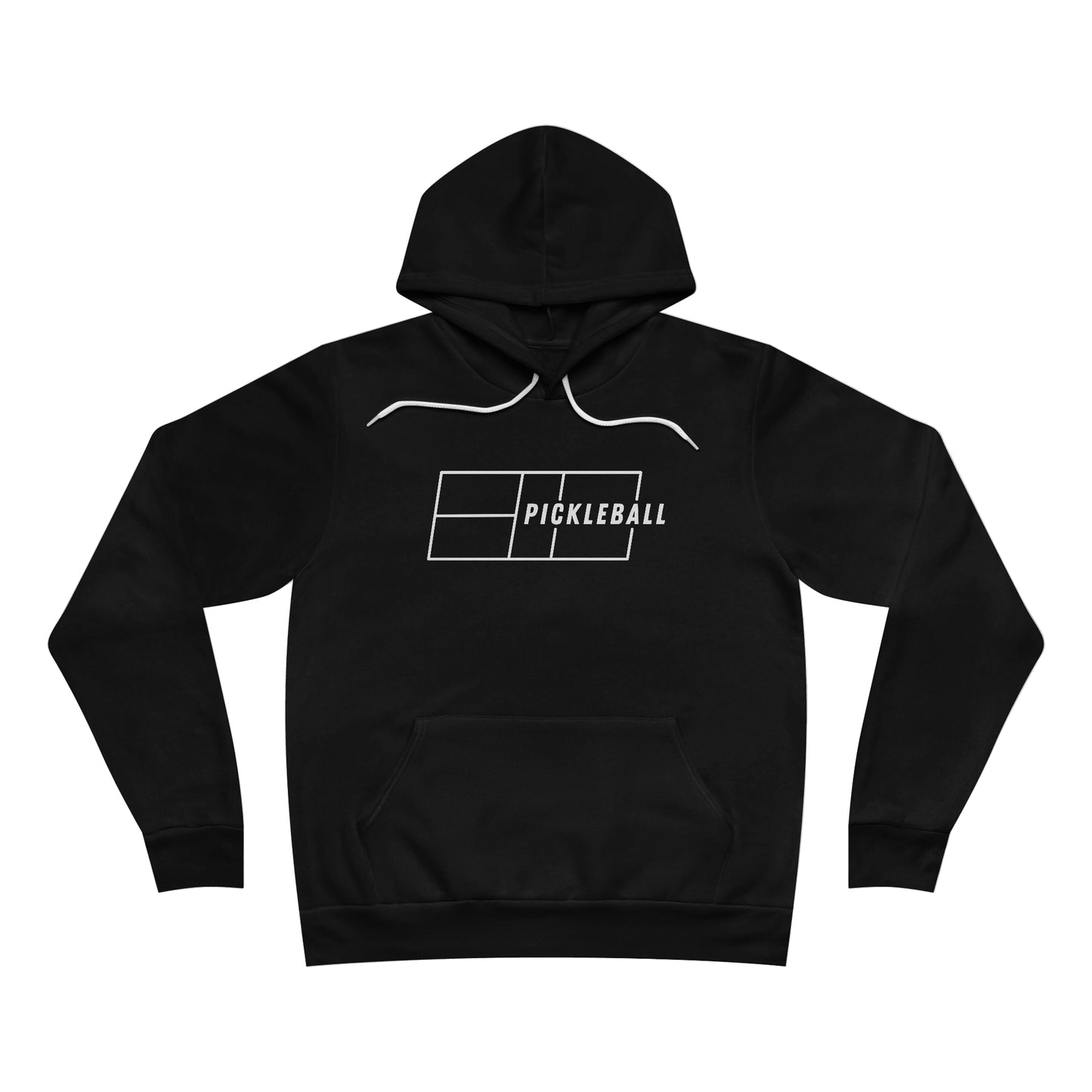 Pickleball Court Fleece Pullover Hoodie