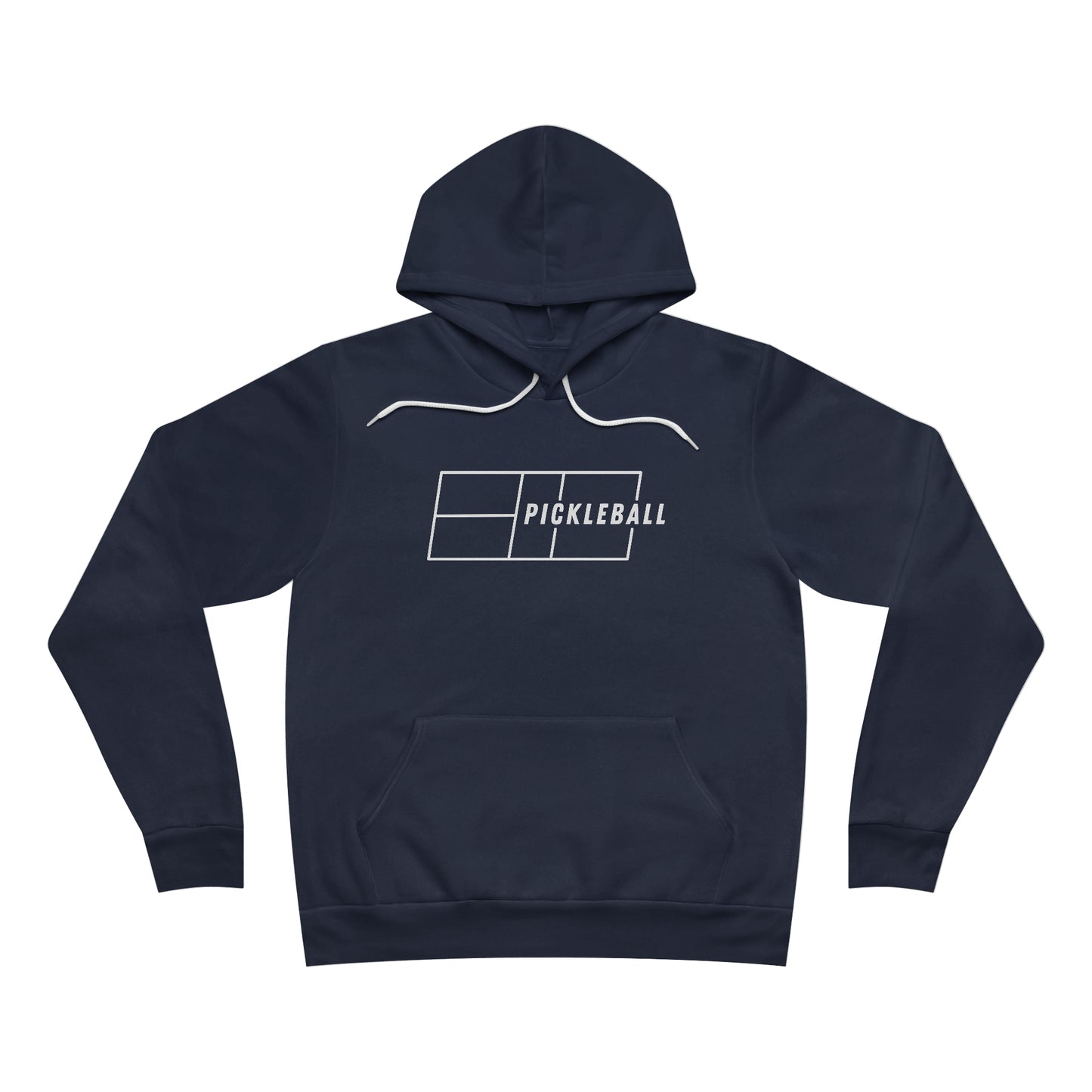 Pickleball Court Fleece Pullover Hoodie