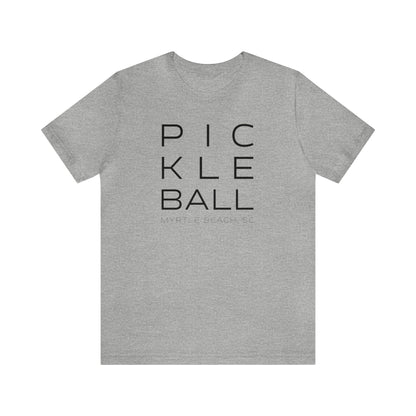 Myrtle Beach Block Print Pickleball Tee