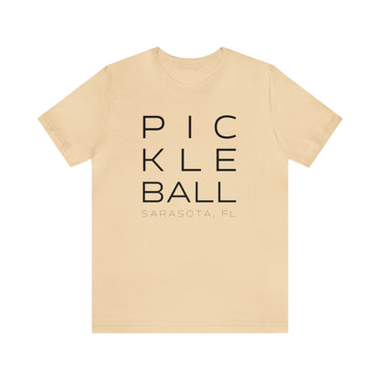 Sarasota Block Print Pickleball Tee