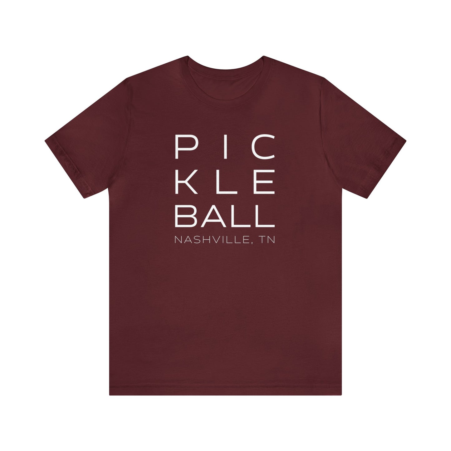 Nashville Block Print Pickleball Tee