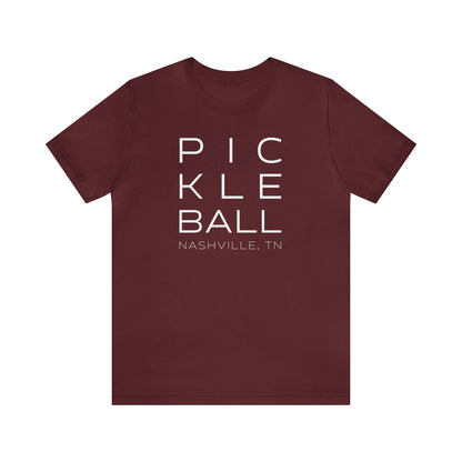 Nashville Block Print Pickleball Tee