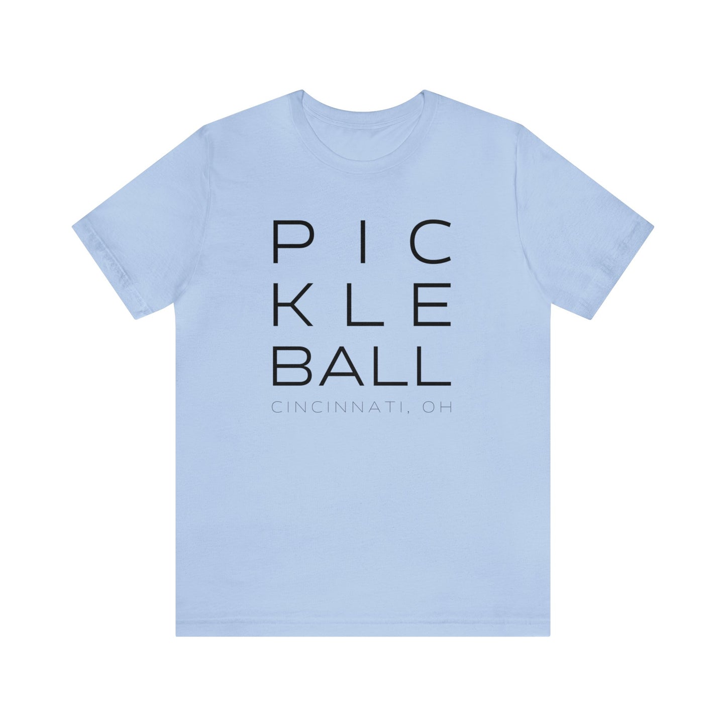 Cincinnati Block Print Pickleball Tee