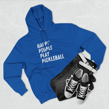 Happy People Play Pickleball - Fleece Hoodie