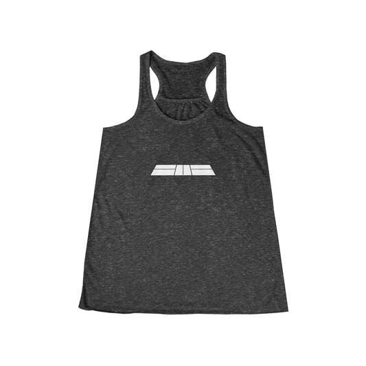 Pickleball Court Women's Flowy Racerback Tank