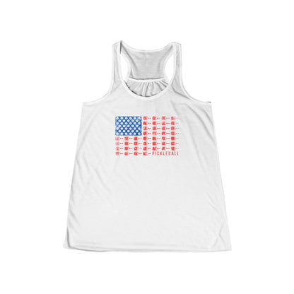 American Flag USA Pickleball Tank Top