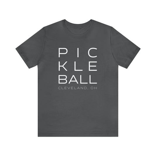 Cleveland Block Print Pickleball Tee