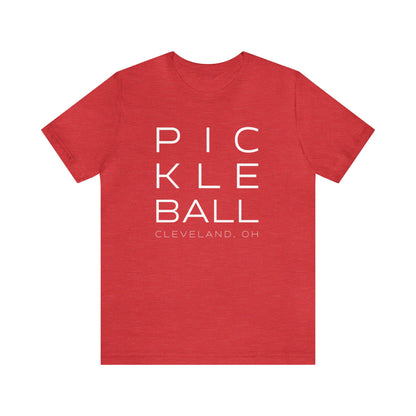 Cleveland Block Print Pickleball Tee