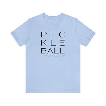 Myrtle Beach Block Print Pickleball Tee