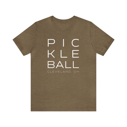 Cleveland Block Print Pickleball Tee