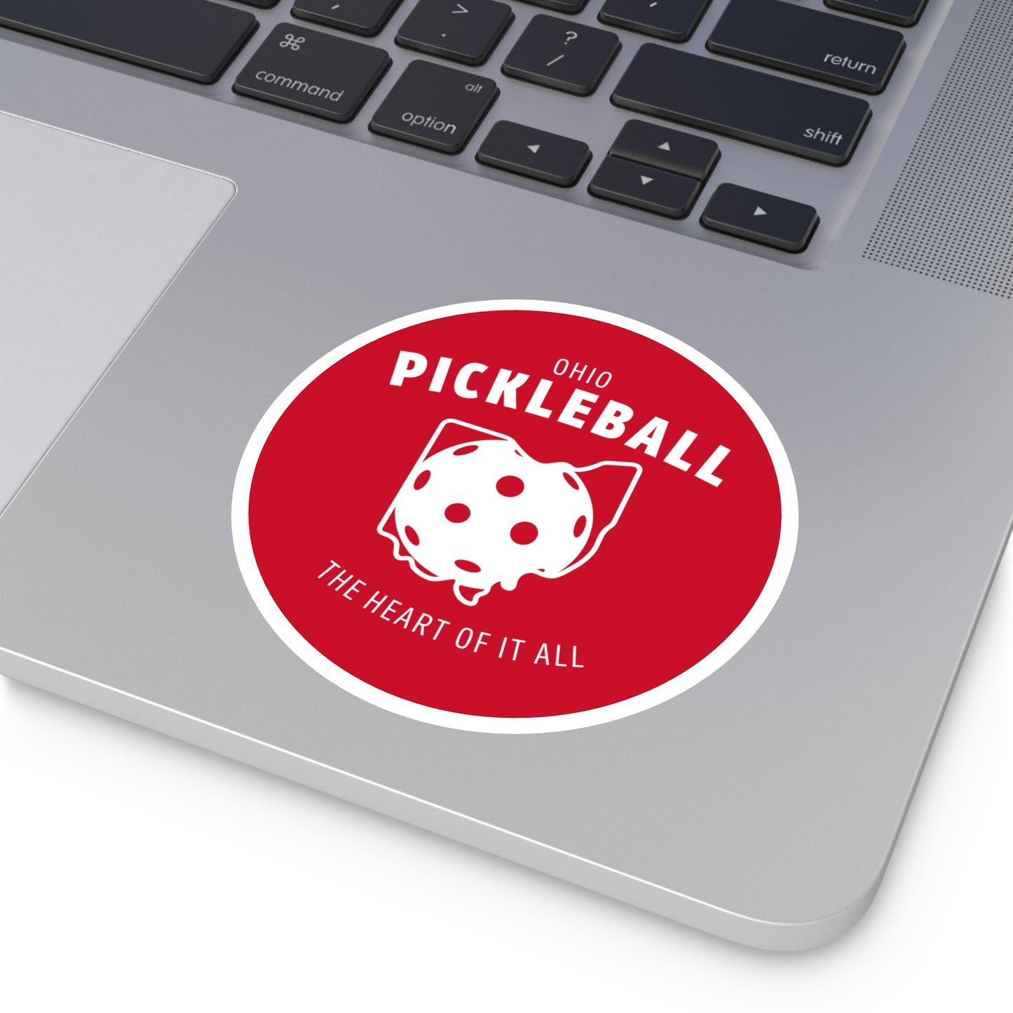 Ohio Pickleball Sticker - 4"x4" Indoor\Outdoor