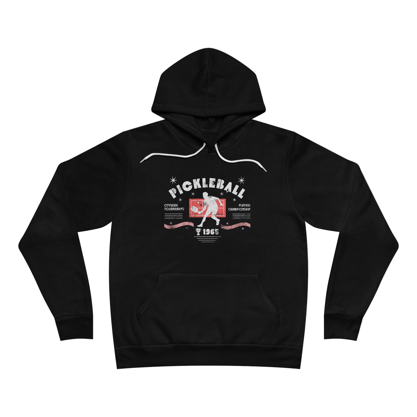 Retro Pickleball - Fleece Pullover Hoodie