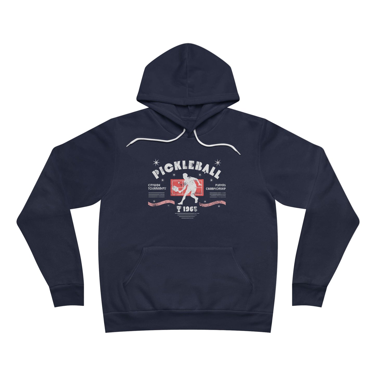 Retro Pickleball - Fleece Pullover Hoodie