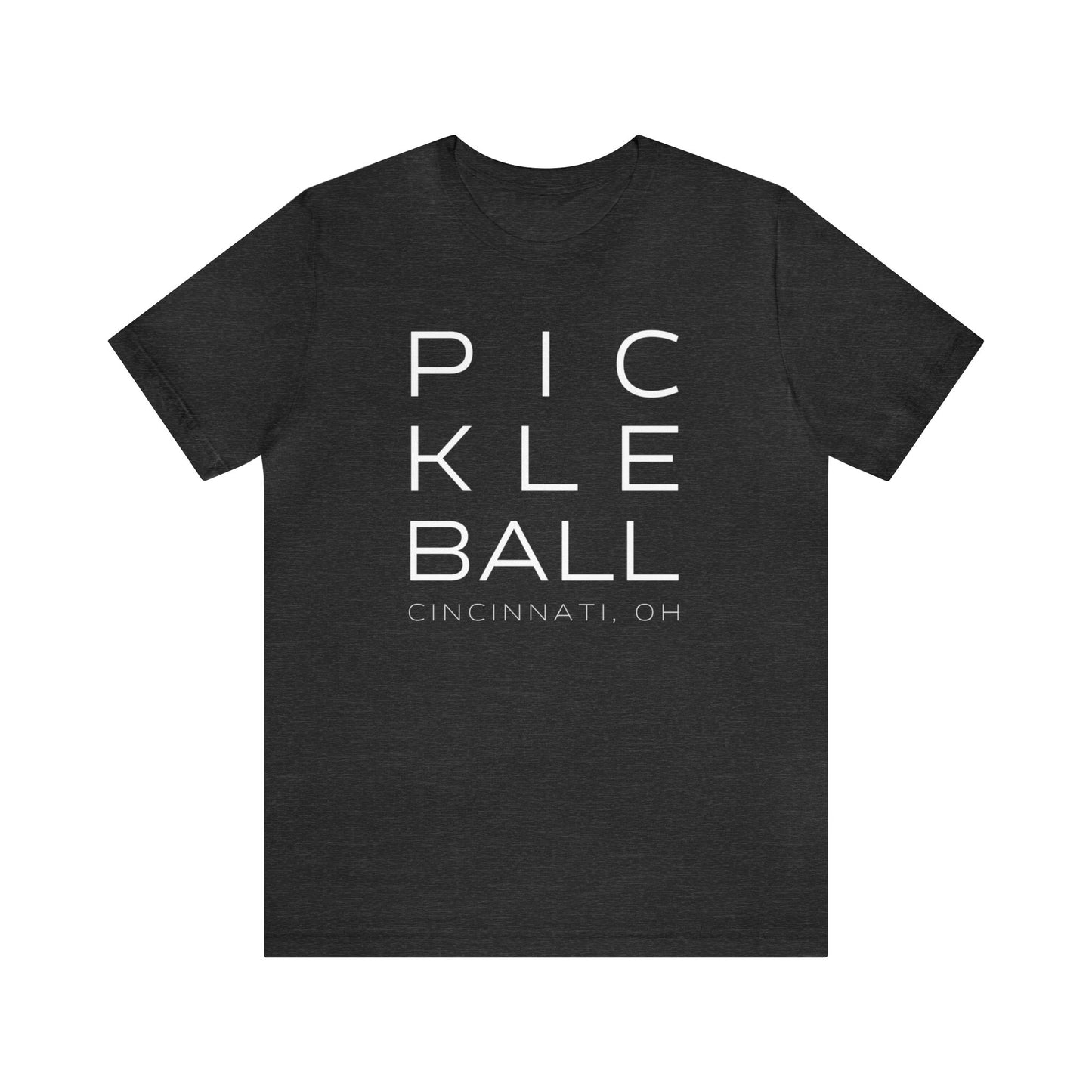 Cincinnati Block Print Pickleball Tee