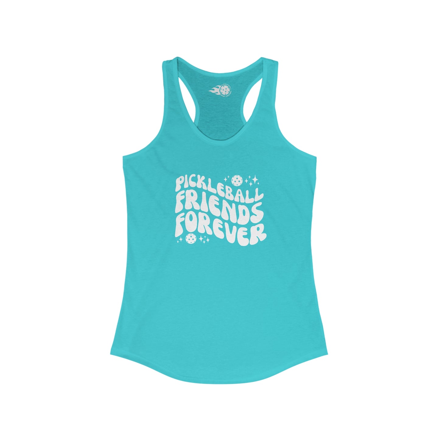 Pickleball Friends Forever Cute Women's Racerback Tank