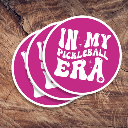 In My Pickleball Era Sticker - 4"x4" Indoor\Outdoor