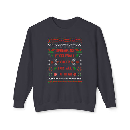 Speading Pickleball Cheer - Pickleball Christmas Sweatshirt