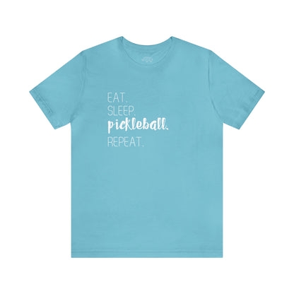 Eat Sleep Pickleball Repeat Tee