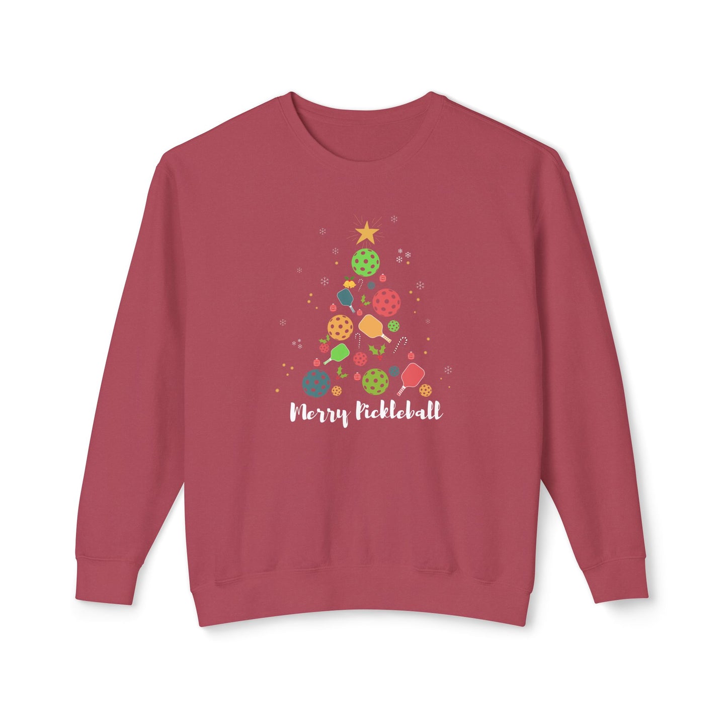 Merry Pickleball Sweatshirt - Pickleball Christmas Sweatshirt