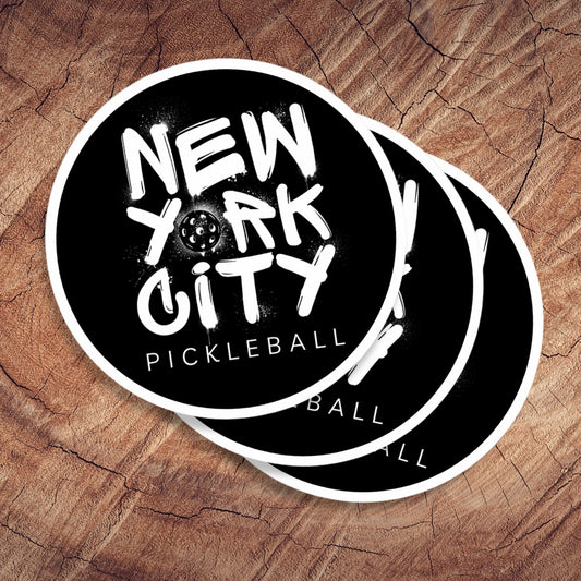 New York City Pickleball Sticker - 4"x4" Indoor\Outdoor