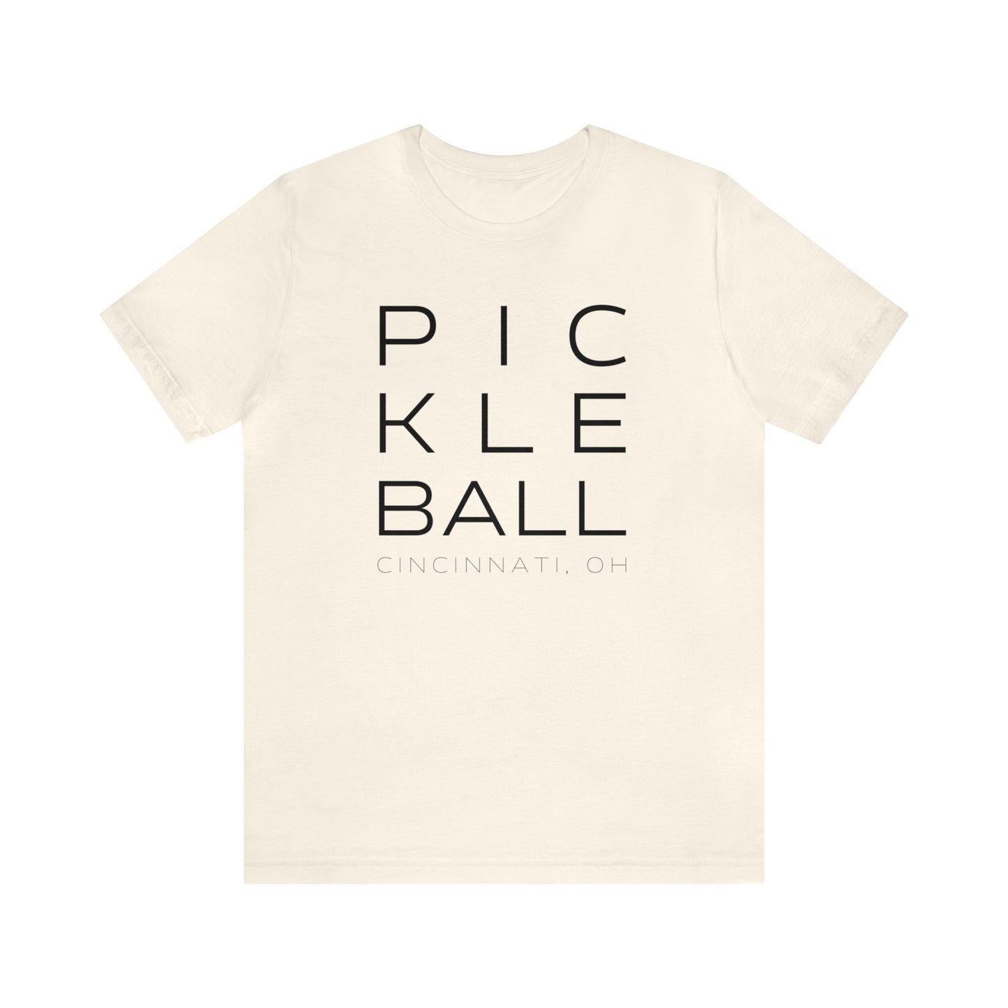 Cincinnati Block Print Pickleball Tee