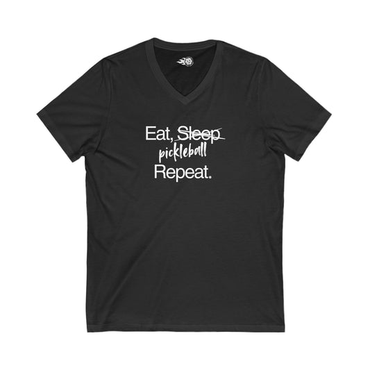 Eat Sleep Pickleball Repeat - V-Neck Shirt