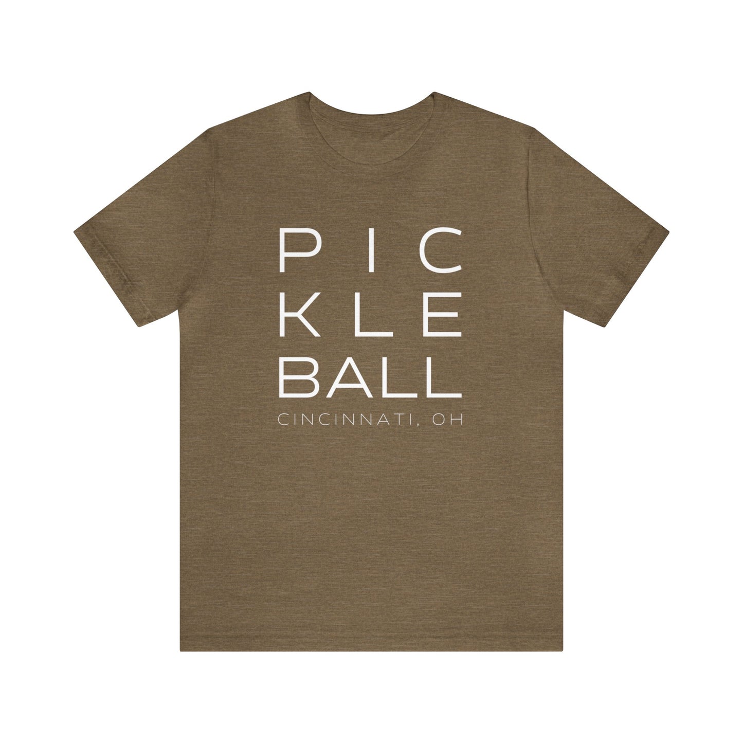 Cincinnati Block Print Pickleball Tee