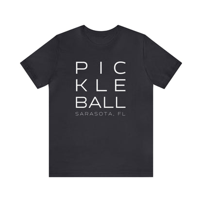 Sarasota Block Print Pickleball Tee