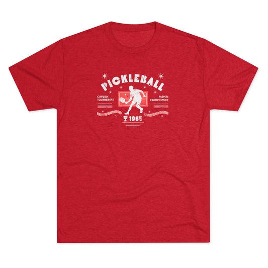 Retro Pickleball - Men's Tri-Blend Tee