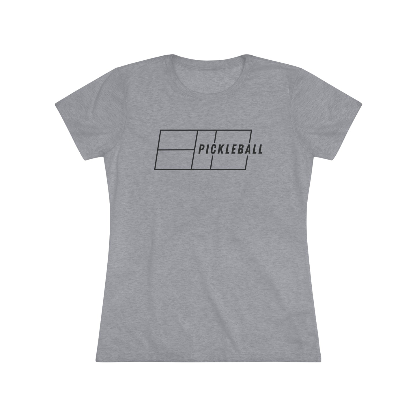 Pickleball Court Icon - Women's Triblend Tee