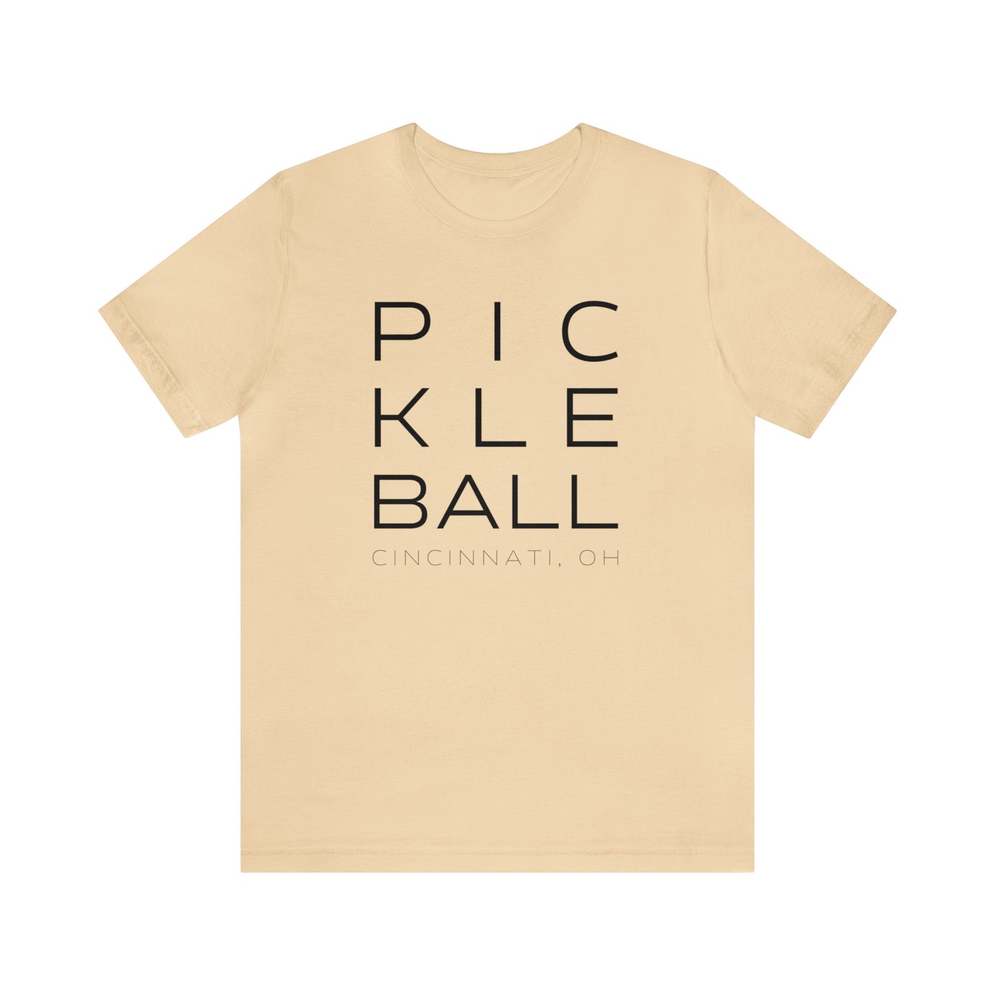 Cincinnati Block Print Pickleball Tee