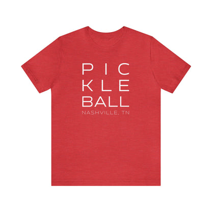 Nashville Block Print Pickleball Tee