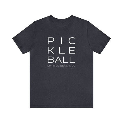 Myrtle Beach Block Print Pickleball Tee