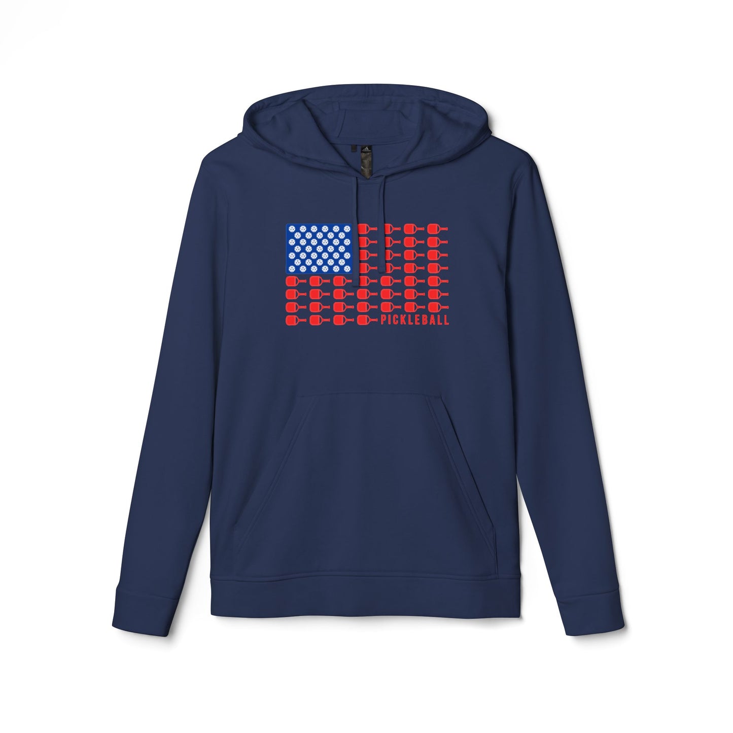 American Flag USA Pickleball Hoodie - adidas® Unisex Fleece Hoodie