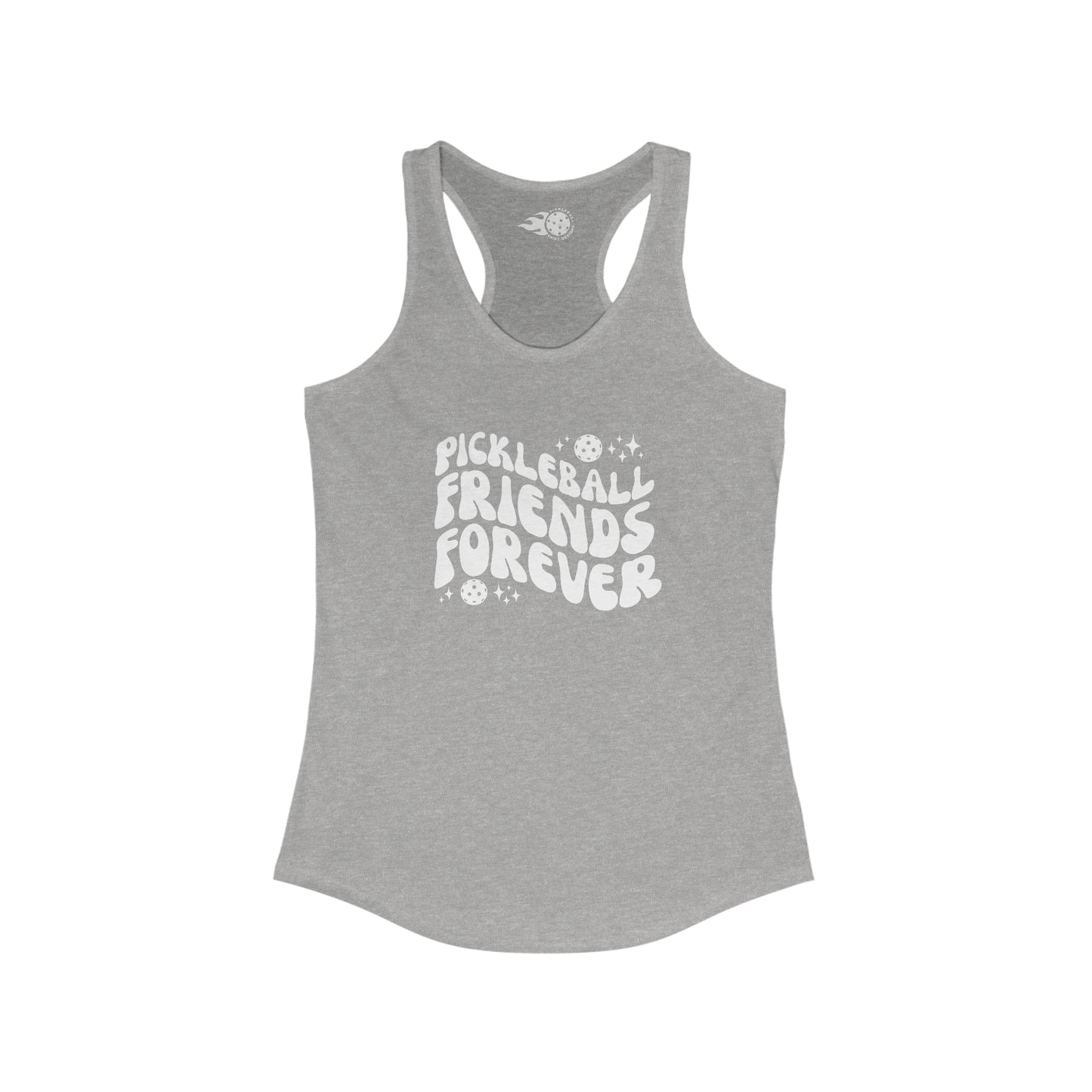 Pickleball Friends Forever Cute Women's Racerback Tank